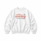 Outlaw Cowboy Crewneck Sweatshirt — White