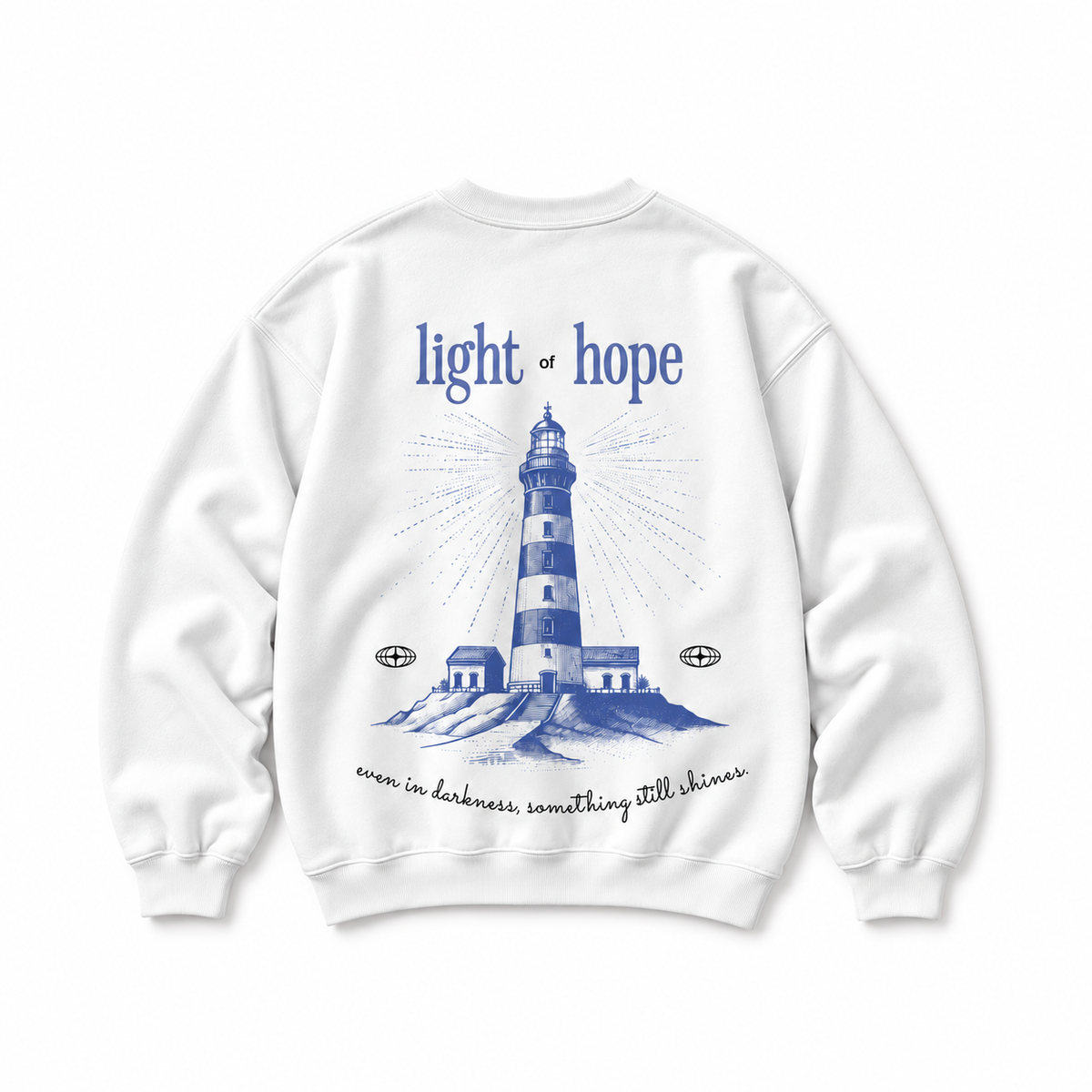 Light of Hope Crewneck Sweatshirt — White