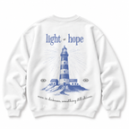 Light of Hope Crewneck Sweatshirt — White