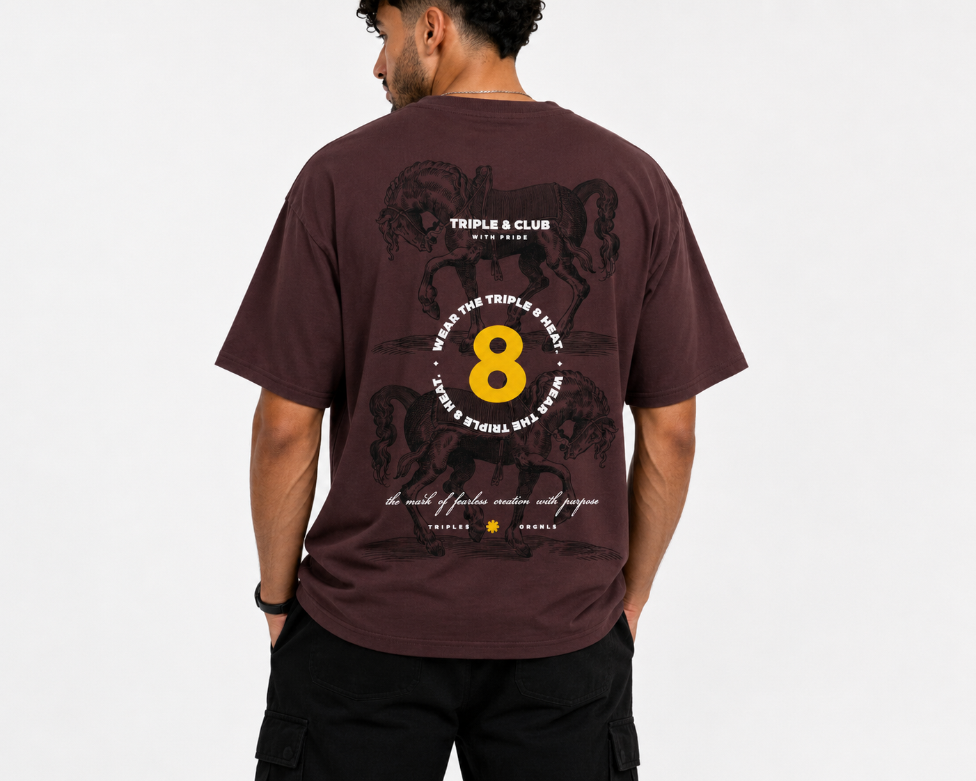 Triple Knights - Burgundy - Men