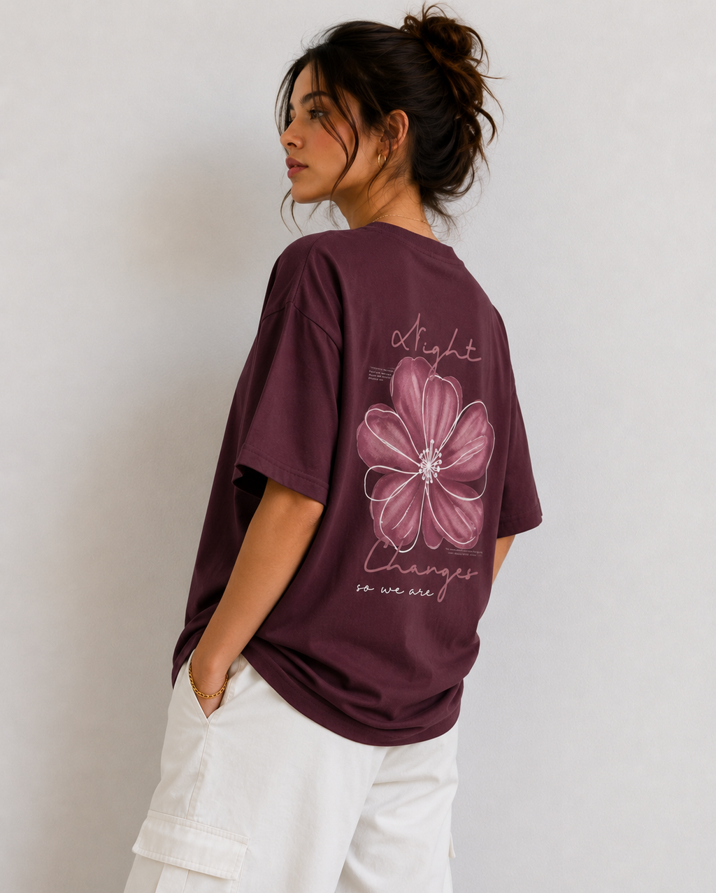 Night Flower - Burgundy - Women
