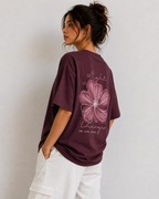 Night Flower - Burgundy - Women