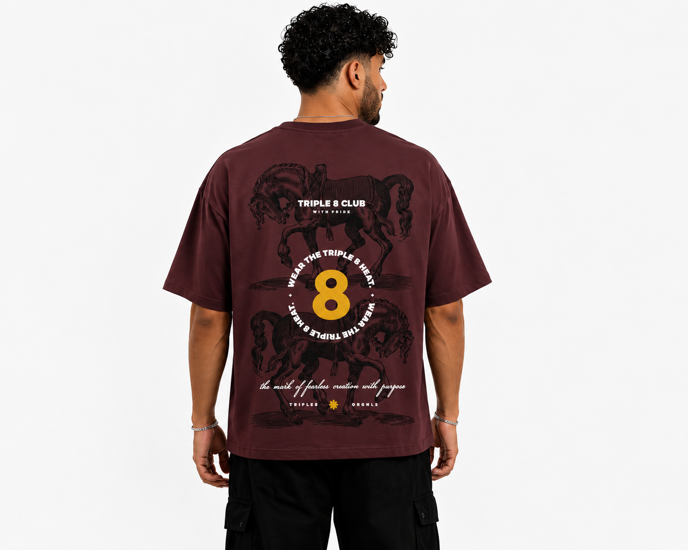 Triple Knights - Burgundy - Men