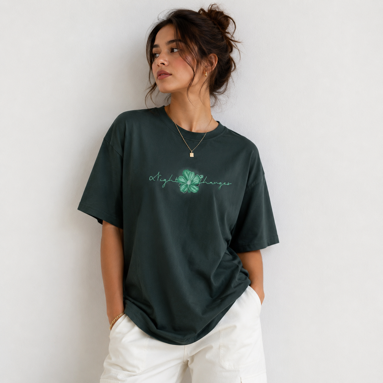 Night Flower - Green - Women