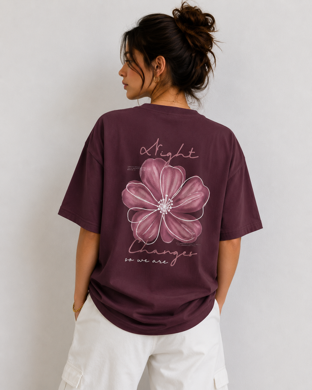 Night Flower - Burgundy - Women