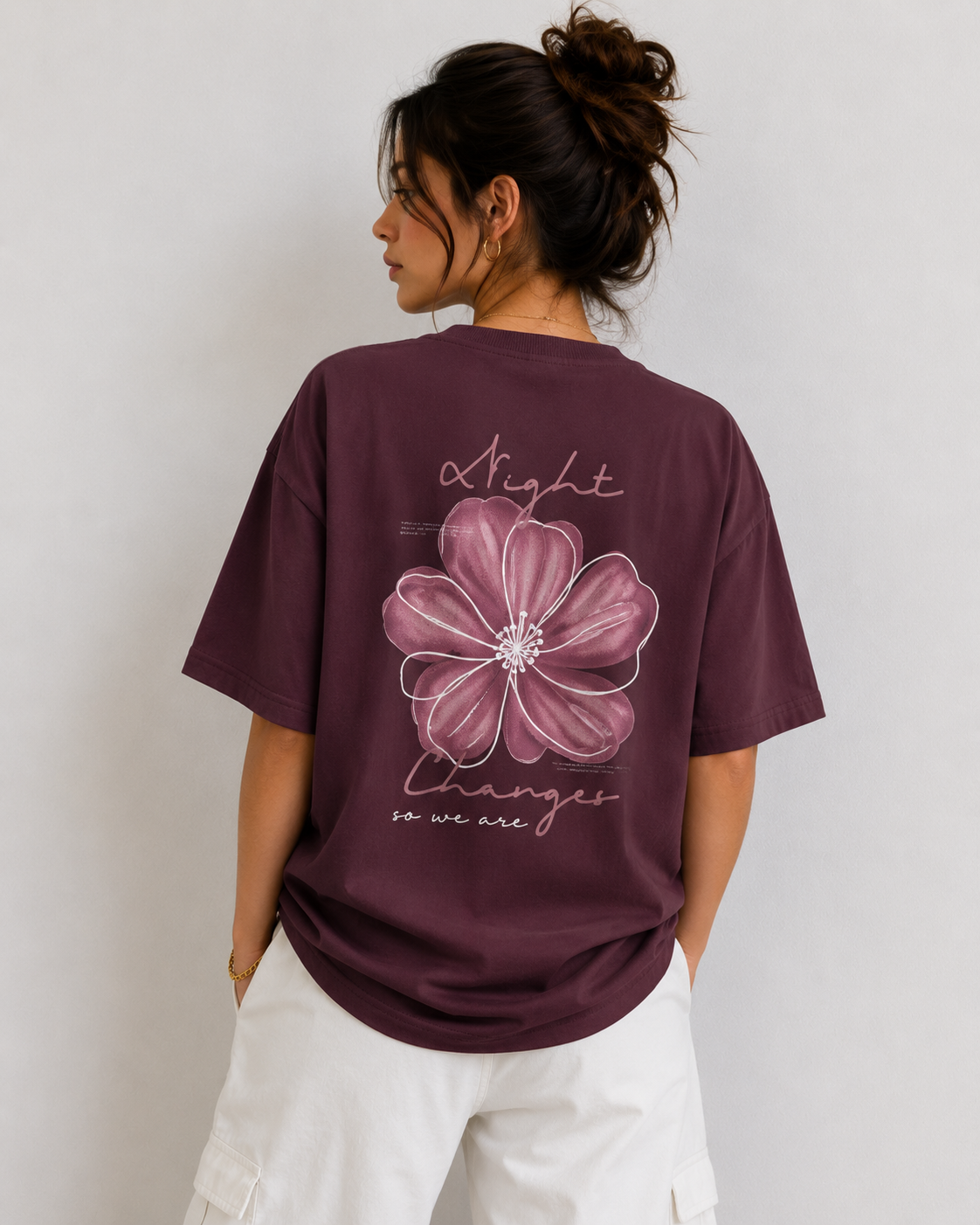 Night Flower - Burgundy - Women